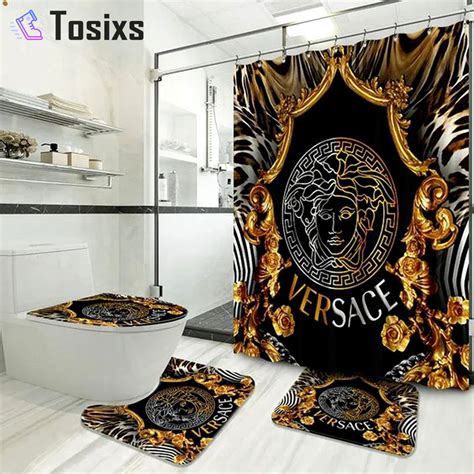 versace gardinen set|versace bath linen set.